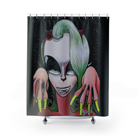 Alien Lady Collection Shower Curtains