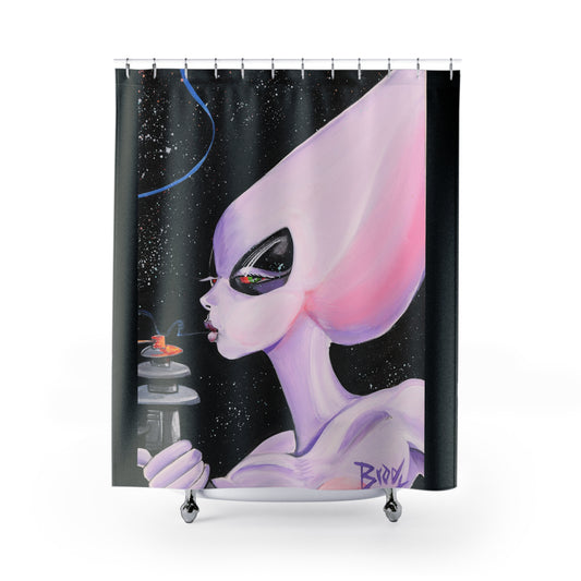 Alien Lady Collection Shower Curtains